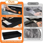 StoreHappily Under Bed Storage Containers with Lids, 2 Pack Foldable Black - Image 3