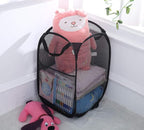 2 Packs Mesh Pop up Laundry Hamper (Black) with Portable Handles, Collapsible for Storage, Foldable Pop-Up Laundry Bags for Home, College Dorm or Travel - Image 3