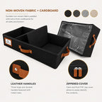 HOMELUX THEORY Under Bed Storage, Large 2pc with Lid, Black | Drawer-style pull-out design, Fits blankets, clothes, fabric & shoes, Bins with lids, Bedroom & closet storage - Image 6