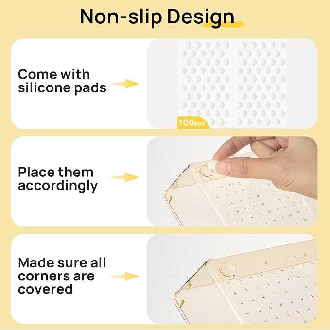 Vtopmart 25 Pack Plastic Drawer Organizers with Non-slip Rubber Pads - Image 6