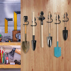 Tlence 16 Pack Metal Broom Hooks, Heavy Duty Garage Holder Wall Mount, S Type Anti-Slip Mop Rack, Cleaning Tools Holder Storage Organizer Hanger for Shovel Rakes Shed Garden Lawn Yard - Image 6