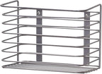 Household Essentials Door Mount Cabinet Organizer, Steel Wire Basket, Attractive Nickel Powder Coating, Great for Saving Space, Mounts to Solid Surface with Hardware Included by HouseholdEssentials