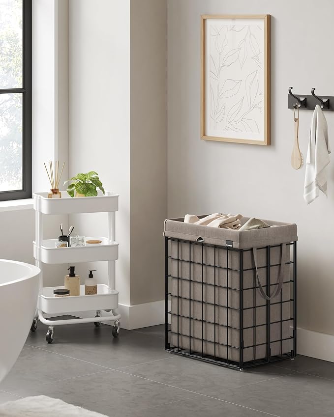 SONGMICS Laundry Hamper, Collapsible, 23.8 Gal. (90L) - Image 3