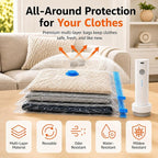 12 Pack Vacuum Bags for Travel with Rechargeable Pump, Save Luggage Space - Image 8