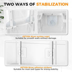 Adjustable Aluminum Shower Caddy Hanging for Handheld Showerhead, White - Image 5