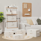Underbed Storage Baskets with Lids,19.6x15.7x11.8in,Beige,2 Pack - Image 2