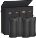 SONGMICS 210L Laundry Hamper, 4-Compartment Laundry Sorter with Lid by Unknown