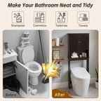 Over Toilet Storage Cabinet with Barn Door & Adjustable Shelves - Image 3
