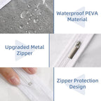 60" Dress Bags for Gowns, 5 Packs All Clear Garment Bags for Hanging Clothes, Plastic Waterproof Dress Cover with Zipper for Dresses, Coats, Uniforms (Set of 5) - Image 5