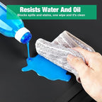Under Sink Mat 34" X 22", Waterproof Silicone Cabinet Kitchen Liner, Black - Image 3