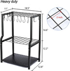 UU-Major Garden Tool Organizer,Yard Tool Rack Heavy Duty,Free Standing for Garage Corner,Garage Organization,Garage Organizers and Storage,Garden Tool Holder for Lawn,Shed,Outdoor,Metal - Image 5