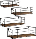 Fixwal Wire Frame Floating Shelves for Wall Storage 4 Different Sizes by Fixwal