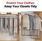 Clear Garment Bags for Hanging Clothes 3-piece set(43,50,60) inch - Image 3