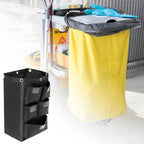 QWORK Cart Bag with 5 Pockets, Replacement Janitorial Cart Bag 25 Gallon Capacity, Organizer Bag for Housekeeping Cleaning Carts - Image 8