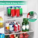 Optish 2 Pack Lazy Susan Organizer for Cabinet, Non-Skid, 9.5" 10.7" - Image 5