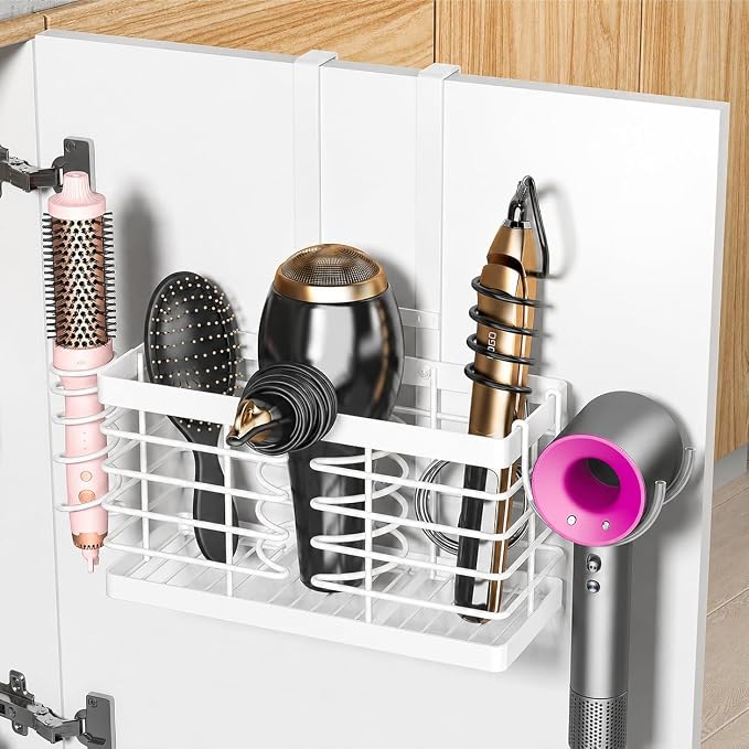 Sevenblue 2026 Upgraded 3-in-1 Universal Hair Tool Organizer, L Size, White by Sevenblue
