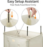 WOWLIVE 100L Laundry Hamper with Lid, Tall Dirty Laundry Basket for Dorm - Image 7
