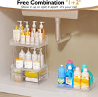 SNSLXH 4-Tier Clear Makeup Organizer Bathroom Storage - Image 3