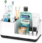 Toothbrush Holder Bathroom Counter Organizer & Storage Detachable by Homtalker