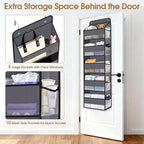 Over The Door Organizer Storage behind Door Hanging Organizer for Nursery - Image 4
