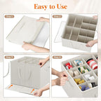 Lifewit Shoe Storage Organizer for Closet, Holder Box, 3 Pack, White - Image 6