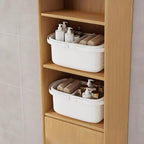 Pulseplay Plastic Shower Caddy Basket with Handle,White - Image 6