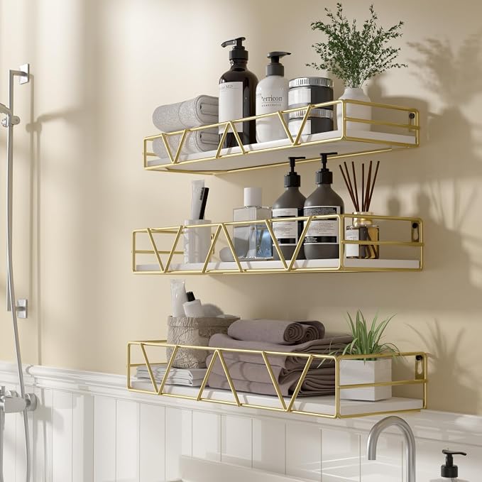 Floating Shelves Set of 3, Wood Wall Shelf, Farmhouse Shelf for Bedroom - Image 5