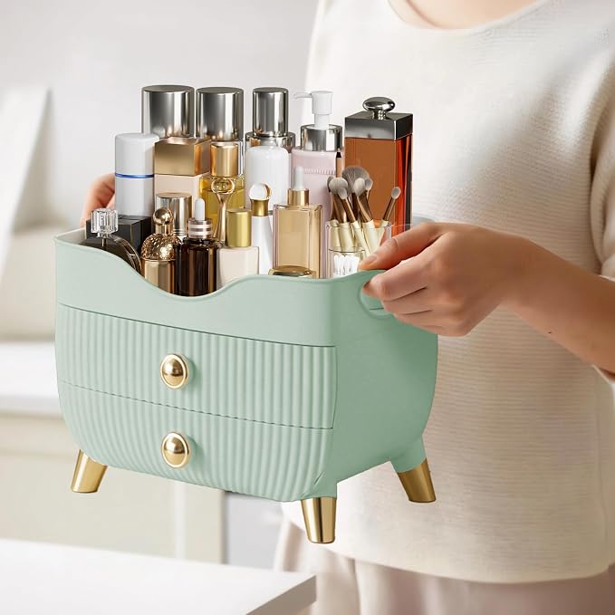 Makeup Organizer Countertop, Large Capacity Skincare Organizer for Vanity - Image 7