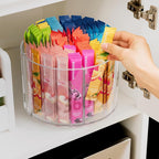 2-Pack Divided Drink Packet Organizer, Rotating Turntable Organizer - Image 2