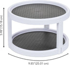 Kitchen Spaces Two-Tier Lazy Susan Organizer, Cabinet Turntable Shelf Storage for Kitchen and Pantry Items, Great for Spices or Condiments, Non-Skid, Sturdy with Full Spin, White - Image 5