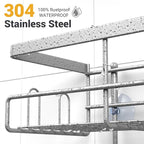 Hanging Shower Caddy Over Showerhead - Rustproof No Drill Shower Organizer - Image 3