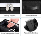 Set of 2, Under Bed Shoe Storage Organizer, Black - Image 2