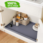 FLATO Waterproof Under Sink Mat, 25" x 22", White - Image 4