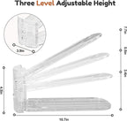 Neprock Shoe Stacker, Shoe Slot Organizer for Closet, Shoe Storage Rack | 12 Pack, Clear, 50% Space Saver, 3 Adjustable Height, Tool-Free Assembly, 30% Thicker, Superior Load Bearing - Image 4