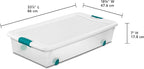 Sterilite Wheeled Latching Box w/ Lids for Home & Office, 56 Quart, 6-Pack - Image 2