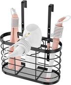 Hair dryer holder cabinet door 3 in 1 Hair tool organizer wall mount by Aolldy