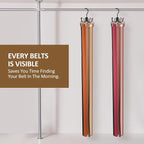 ZEDODIER 2 Pack Belt Hanger, Belt Organizer for Closet 360° Rotatable - Image 4