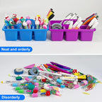 6PC Classroom Caddy, 7.87x5.9x3.35 Inches, 5 Compartment with Handle - Image 3