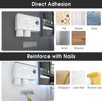 iHave Toothbrush Holders Wall Mounted with Toothpaste Dispenser & 2 Cups - Image 4