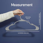 Utopia Home Plastic Hangers 30 Pack – Space Saving Clothes Hanger Grey | Durable & strong | Closet organizer & storage | Ideal for apartments, dorms & stocking stuffers - Image 2