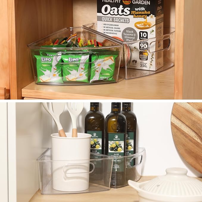 Lazy Susan Organizer Bins,10.2”x 9.4”x 4”, 26" Diameter(8) - Image 7