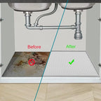 Under Sink Mat 22 x 19, Silicone Under Sink Protector Mat for Kitchen Waterproof, Easy to Clean Bathroom Cabinet Mat Organizers and Storage, Light Grey - Image 4