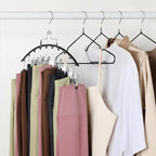 TOPIA HANGER 2 Pack Leggings Hanger for Closet, 20 Clips 360° Swivel Hook Legging Organizer Space Saving for Leggings Shorts Pants Skirt Jeans Bra Tank top Underwear for Closet CT80B - Image 5