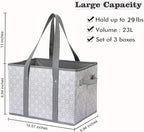 Reusable Grocery Bags 4 Pack, Foldable & Water Resistant Shopping Bags - Image 5