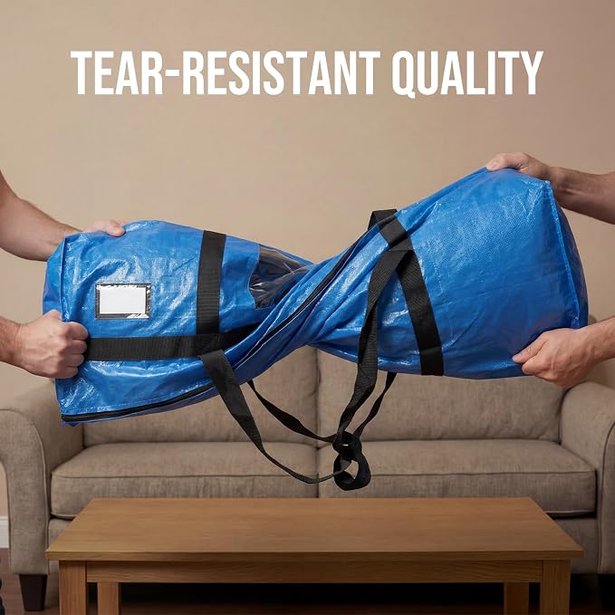 TAILI 2 Pack XXL Storage Bags with Visible Window and Handy Pocket,Blue - Image 7