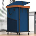 Laundry Basket with Wheels,150L (40 Gal) Rolling Hamper Carts - Navy Blue by Unlockyourhomestoragelife