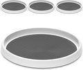 12-Inch Non-Skid Turntable Lazy Susan Organizer [4 Pack] - Spinning Rack for Cabinet Table Top, Pantry Organization Storage, Kitchen, Fridge, Vanity, Countertop, Under Sink Organizing, Spice Spinner by MakeLifeBetterEasier