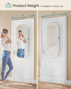 SONGMICS Jewelry Organizer, LED Jewelry Cabinet, Wall/Door Mounted - Image 4