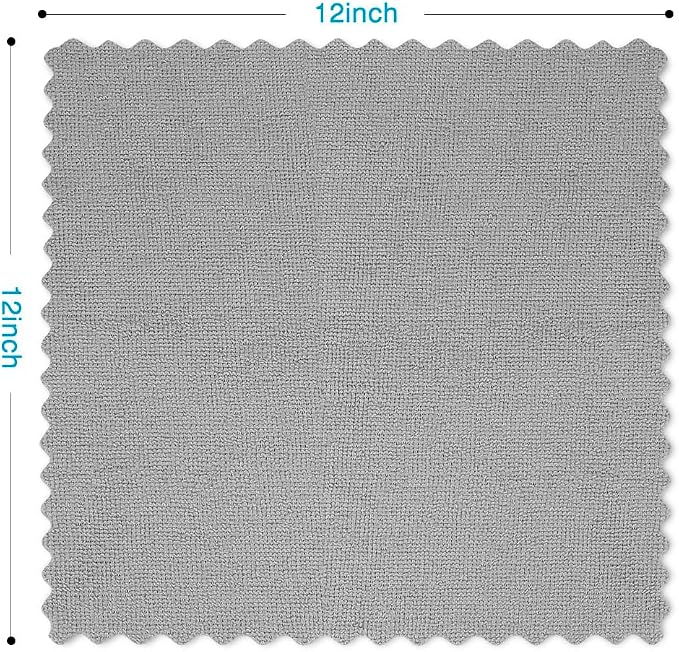 Orighty Microfiber Cleaning Cloth, 800 Pack Highly Absorbent Cleaning Rags, Household Cleaning Supplies, Reusable Microfiber Towels Lint Free Cloths for House, Kitchen, Car Care, 12x11 inch, Grey - Image 4