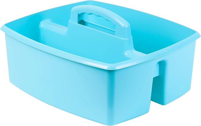 Storex Industries 13" x 11" x 6.375" Large Caddy, Teal - Image 2